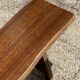 Paire de bancs orme pour table de ferme brutaliste rustique 1950