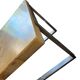 Vintage chrome square coffee table