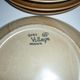 Pair of CNP Village stoneware fondue-raclette plates
