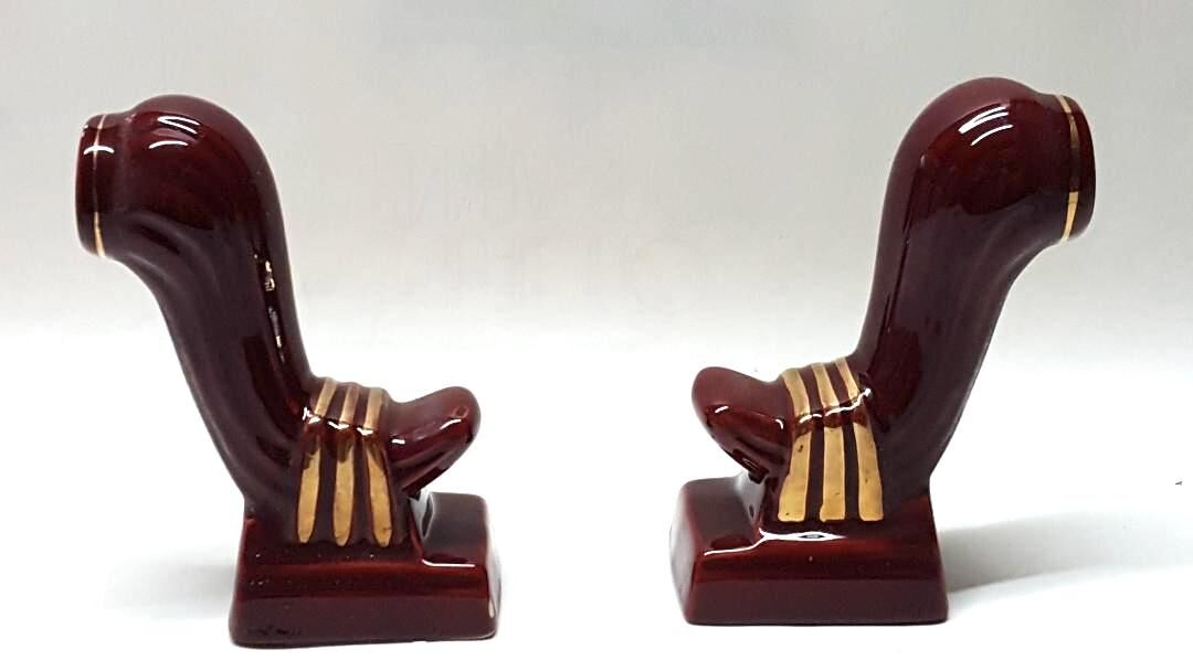 Art deco porcelain wall lamps