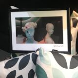 Photo mannequins showcase woman color large model