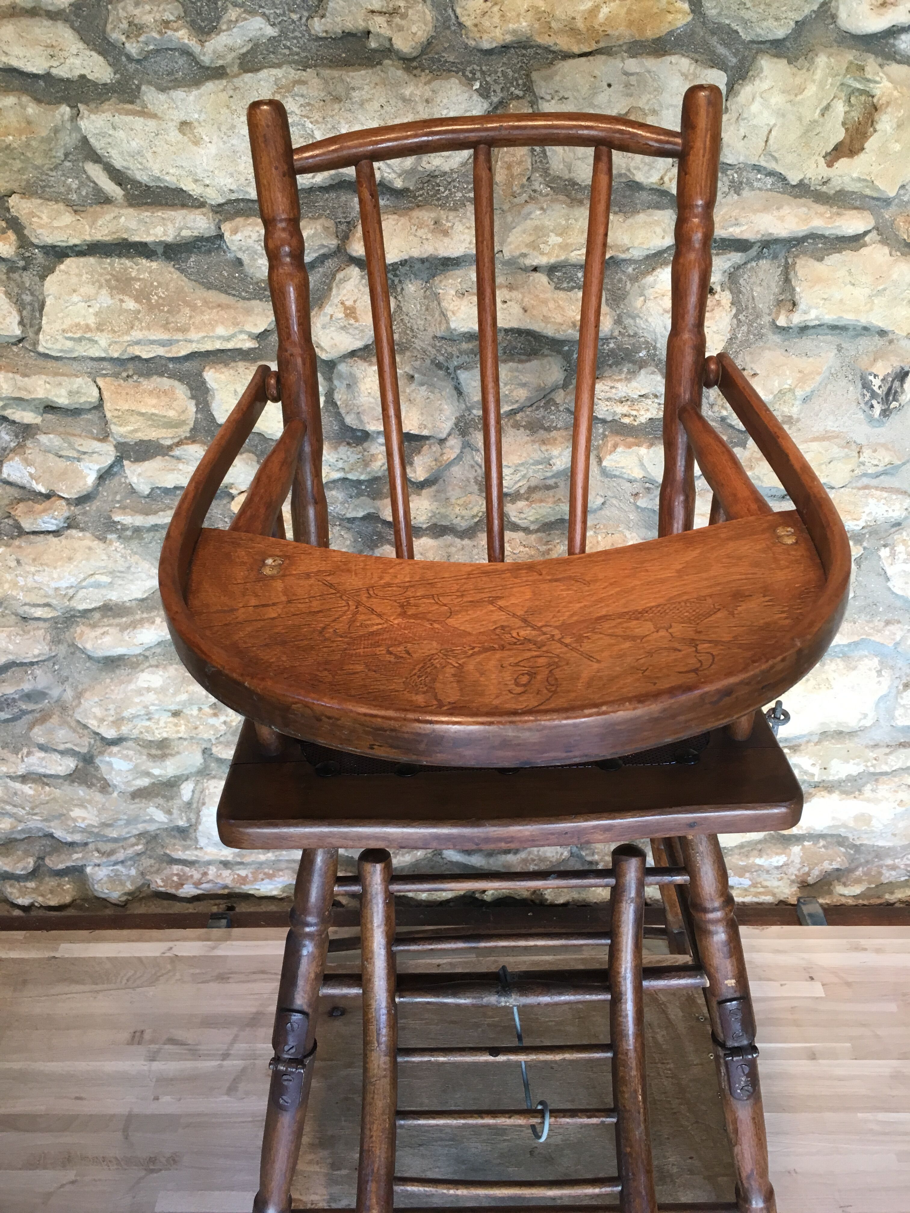 Chair high baby Baumann year 1930 20th child