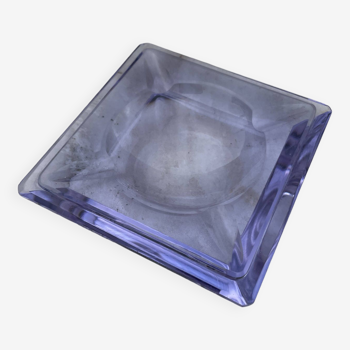 Crystal ashtray 1930 lilac color