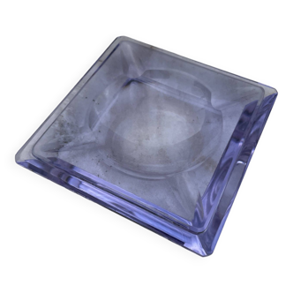 Crystal ashtray 1930 lilac color