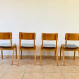 Set of 4 vintage chairs shade of 1960 grey