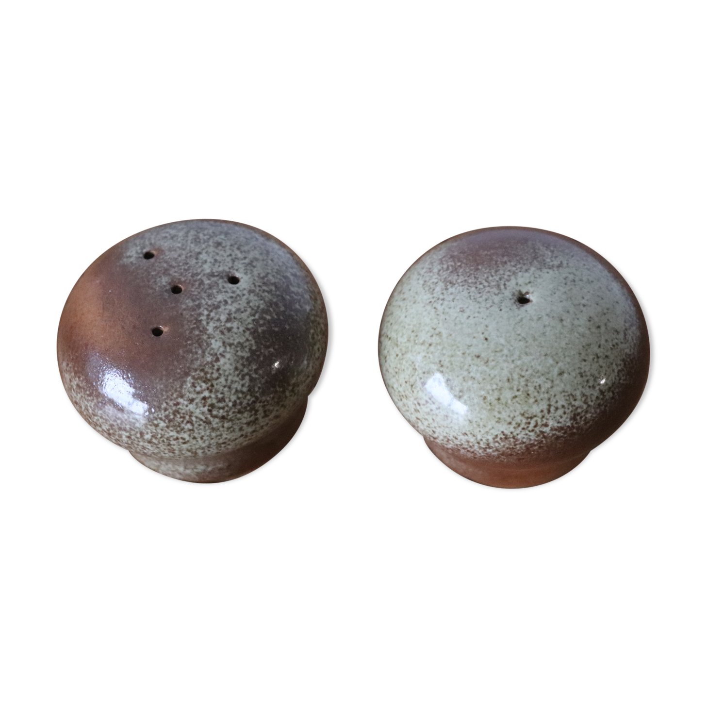 Vintage sandstone salt and pepper shaker