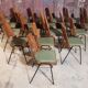 Lot of 19 chairs Baumann Manhattan skai green
