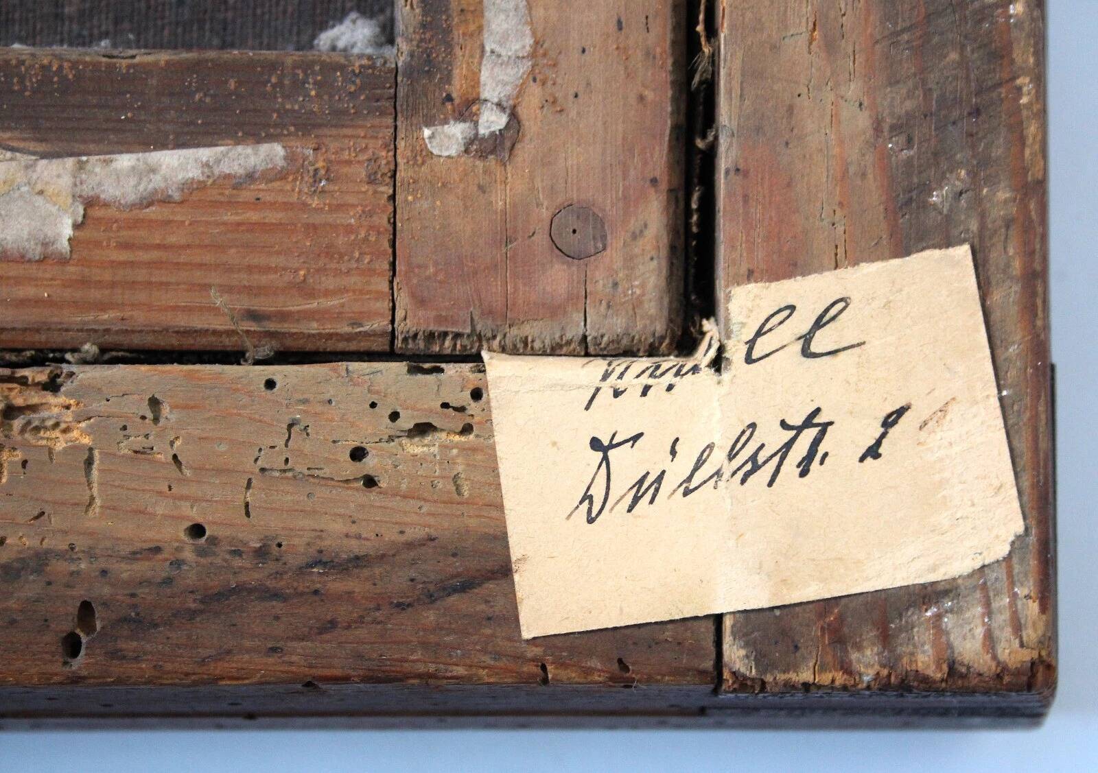 19th Century Oil Painting Portrait Young Lady   Wearing Pearl