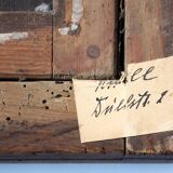 19th Century Oil Painting Portrait Young Lady   Wearing Pearl