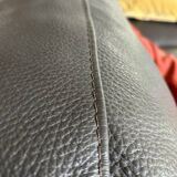 Roche Bobois 220 cm 3-seater leather sofa in very good condition, anthracite grey