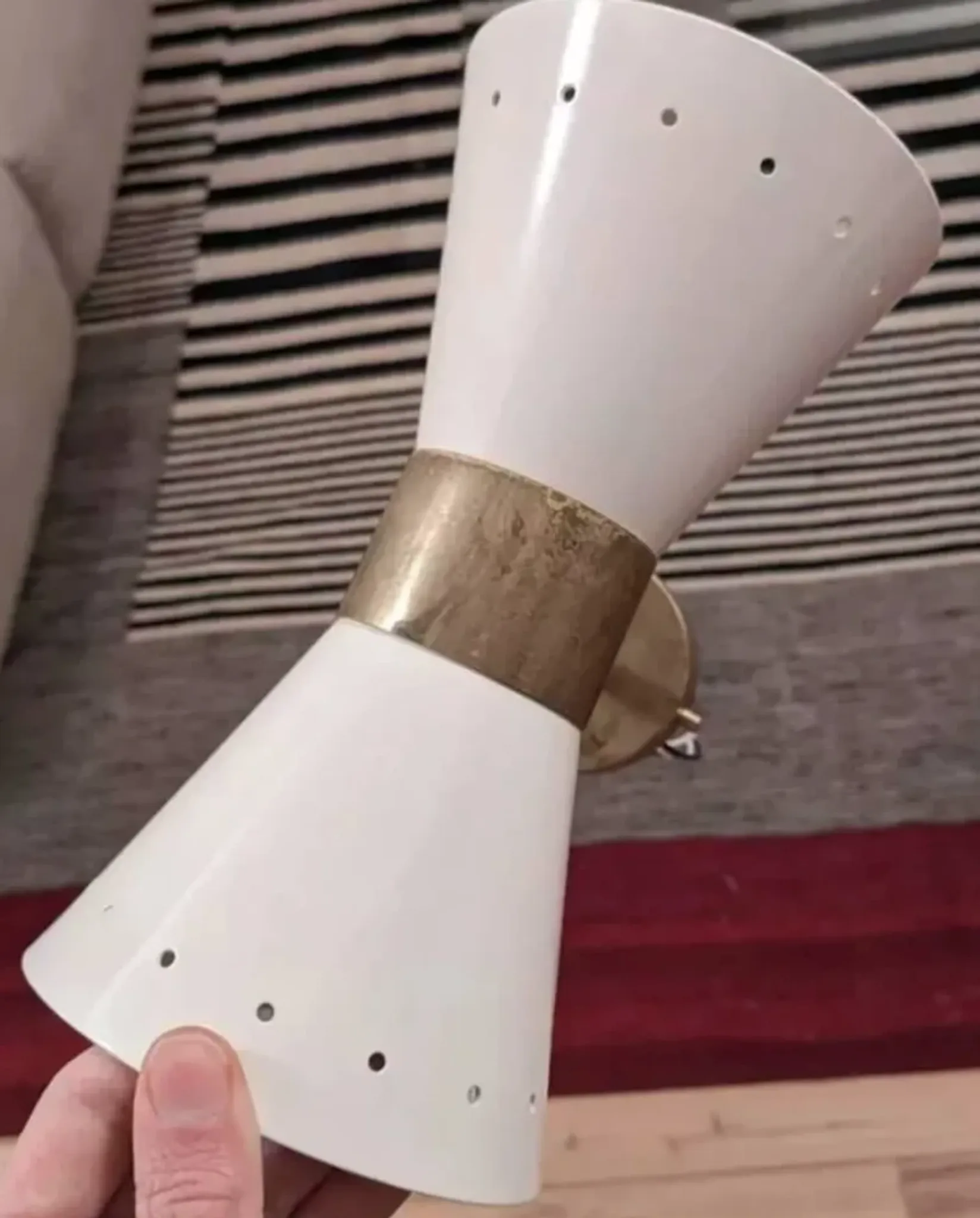 Pair of wall sconces in the style of the 1950s Pair of wall sconces