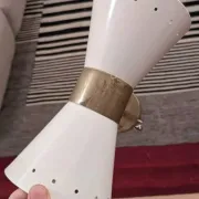 Pair of wall sconces in the style of the 1950s Pair of wall sconces