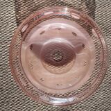 Art Deco pink glass lampshade