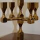 Five-arm Swedish brass candelabra by Gusum circa 1990