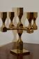 Five-arm Swedish brass candelabra by Gusum circa 1990