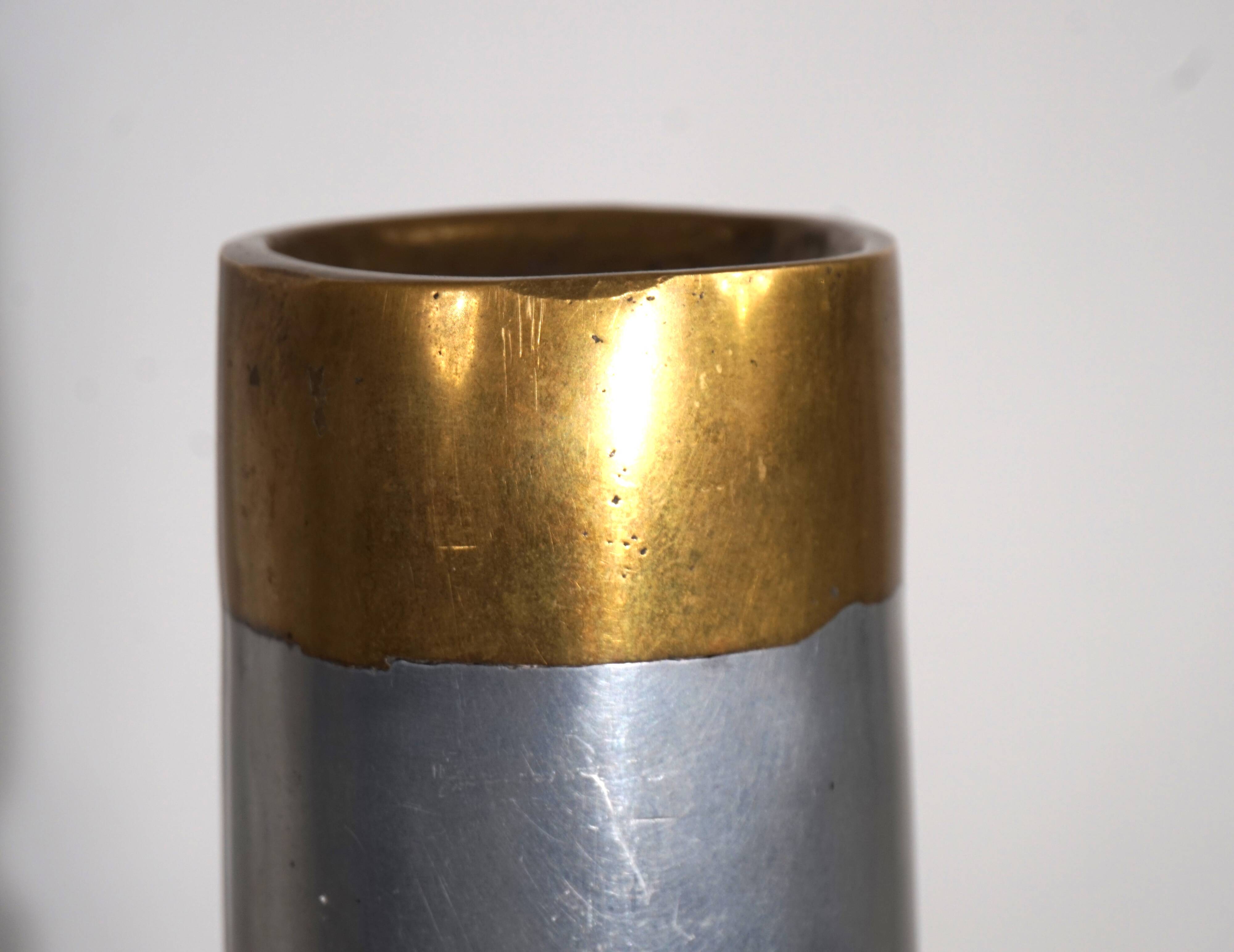 Marshall Disenos sculpture Brutalist Candleholder by David Marshall, 1980