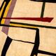 Handwoven wool tapestry with colourful geometric design. 2026.