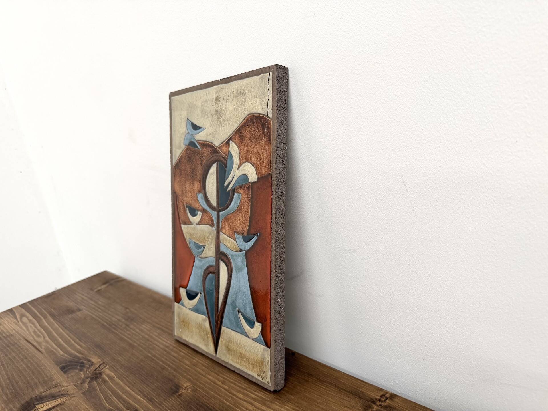Decorative wall panel in glazed stoneware – 1970s