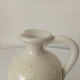 Pichet vintage en grès vernissée signé