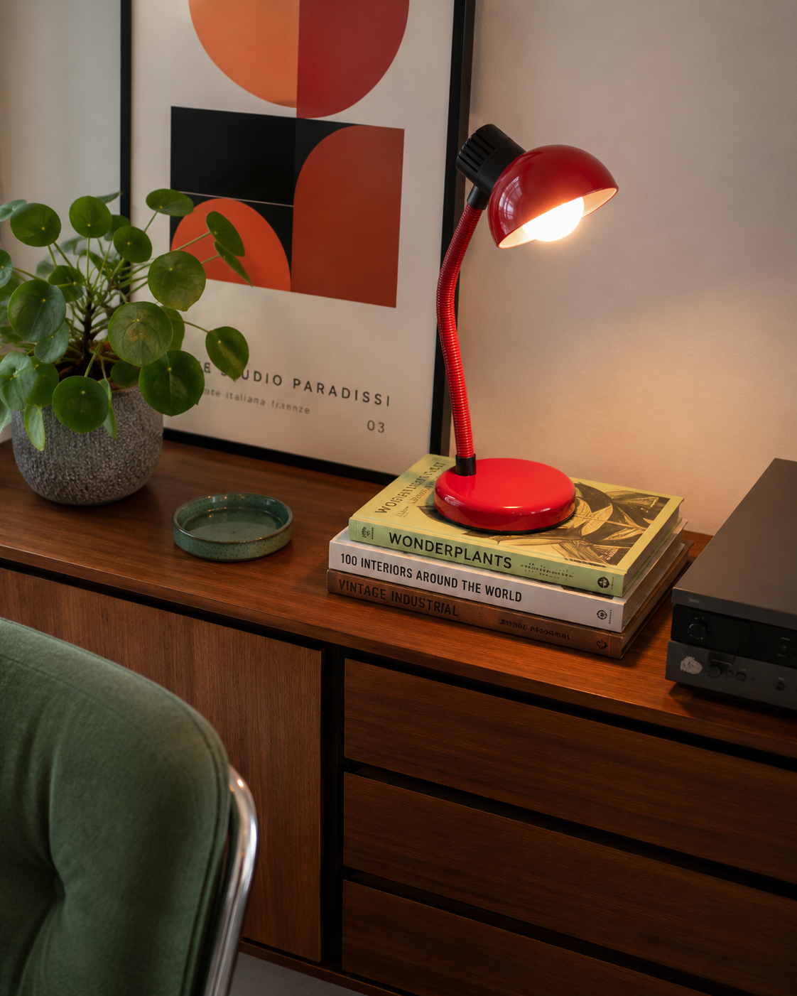 80s pop lamp Italian design