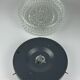 60s 70s ceiling lamp Hustadt Leuchten Germany Plafoniere glass & metal