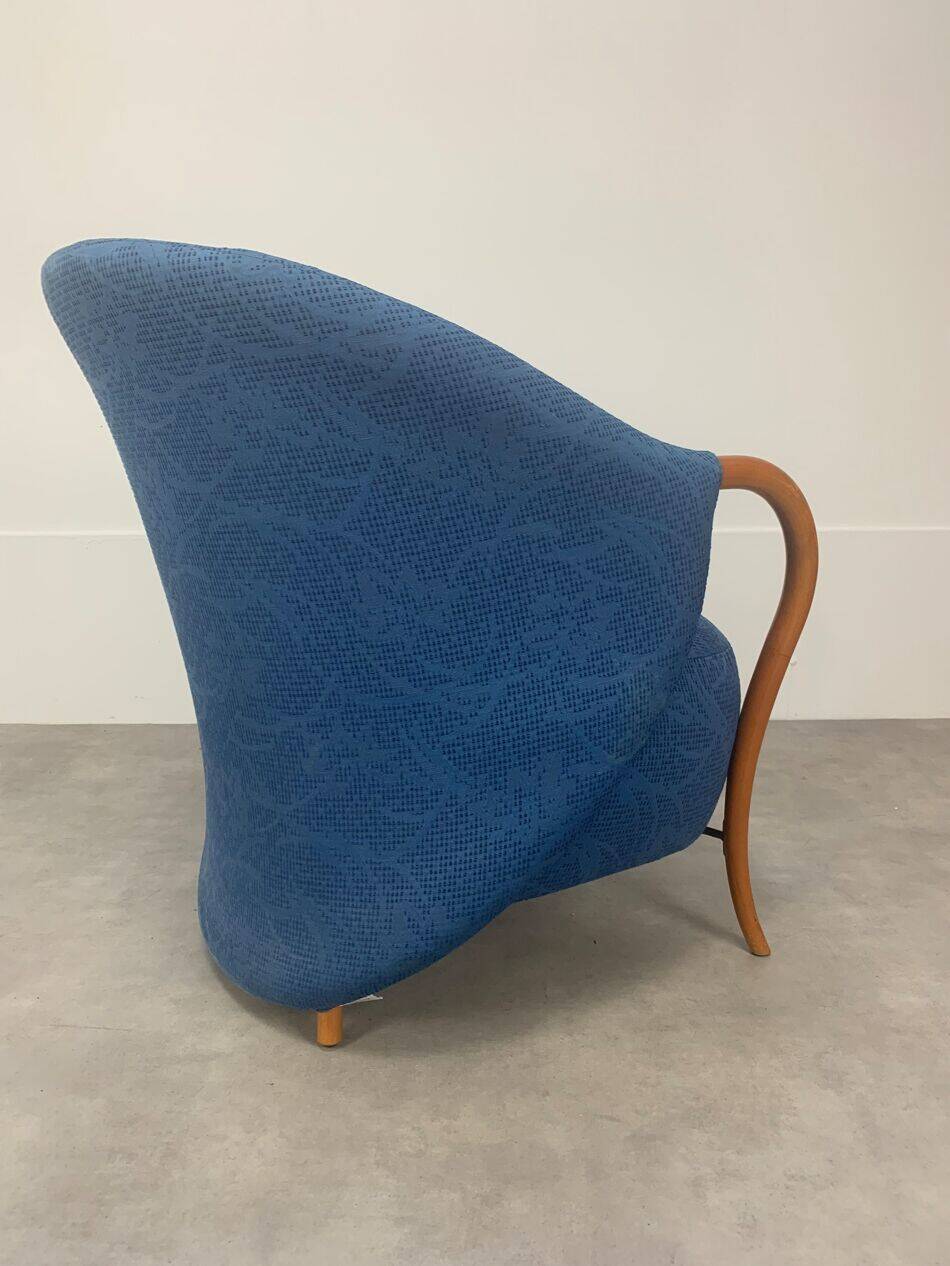 Cinna armchair, 1980 design, pop blue.