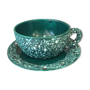 Tasse à the ou chocolat avec sa