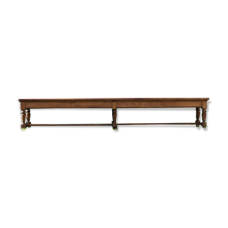 Monumental bench - notary's office - solid oak