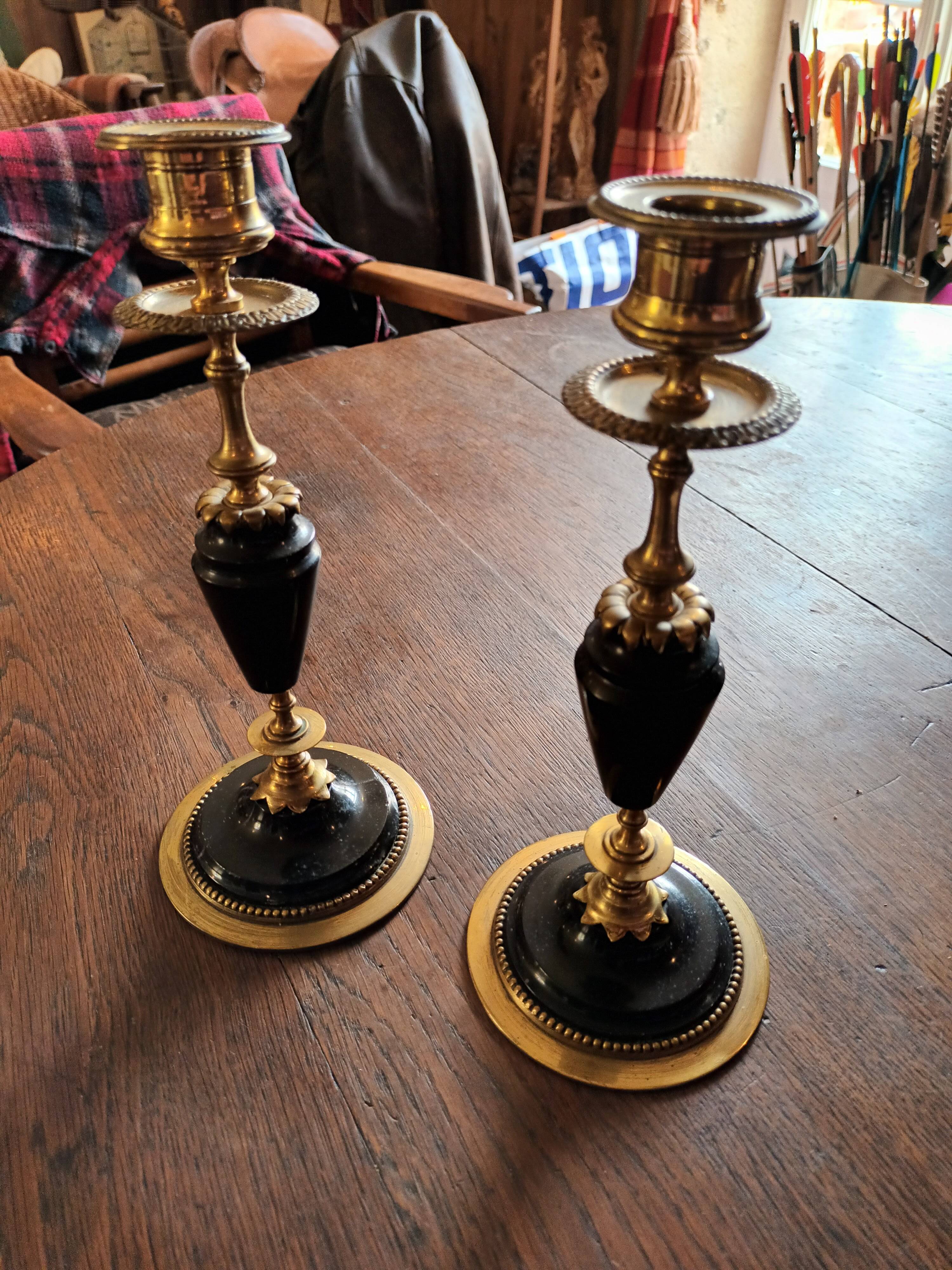 Napoleon 3 candle holders
