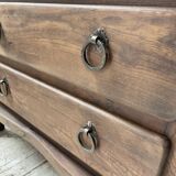 Solid elm aranjou chest of drawers