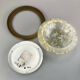 70s Peill & Putzler Plafoniere ceiling lamp glass space design lamp 70s