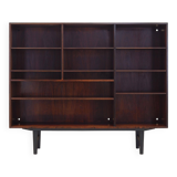 Bibliothèque en acajou, design danois, années 1970, fabricant : Omann Jun