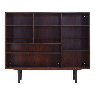 Mahogany bookcase, Danish design, 1970s, manufacturer: Omann Jun