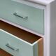 Vintage 1950s compass foot chest of drawers