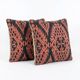 Set of 2 vintage kilim cushion covers 41x41 cm