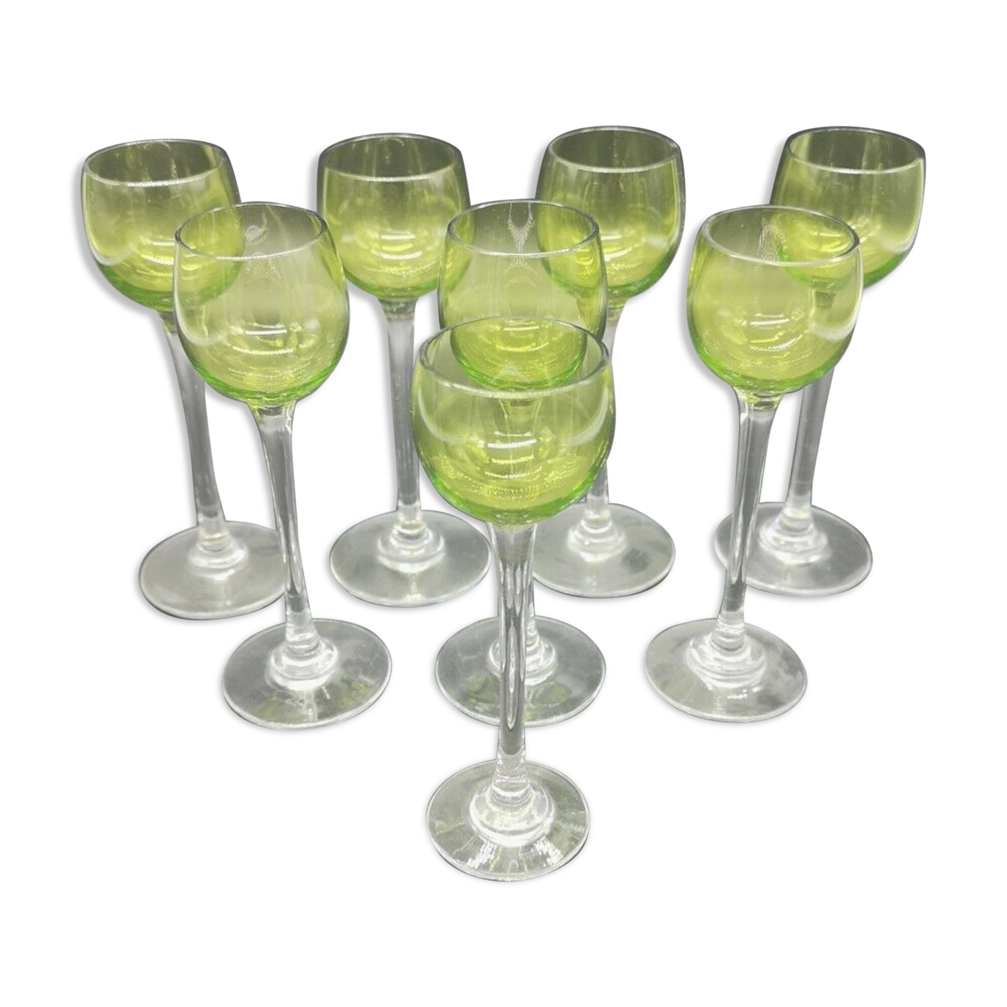Service de 8 verres liqueur en cristal