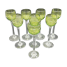 Service de 8 verres liqueur en cristal