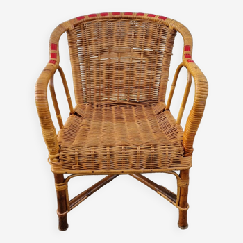 Rattan armchair from 1960