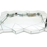 Set of 2 mirrors geometric 1970s - 88x120cm