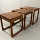 BR Gelsted teak nesting tables with drawer Denmark