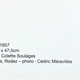 Affiche d’après la lithographie #3, 2020, pierre soulages