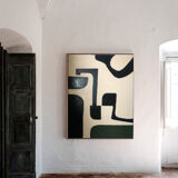 Minimalist abstract acrylic canvas Unstructured 100x81