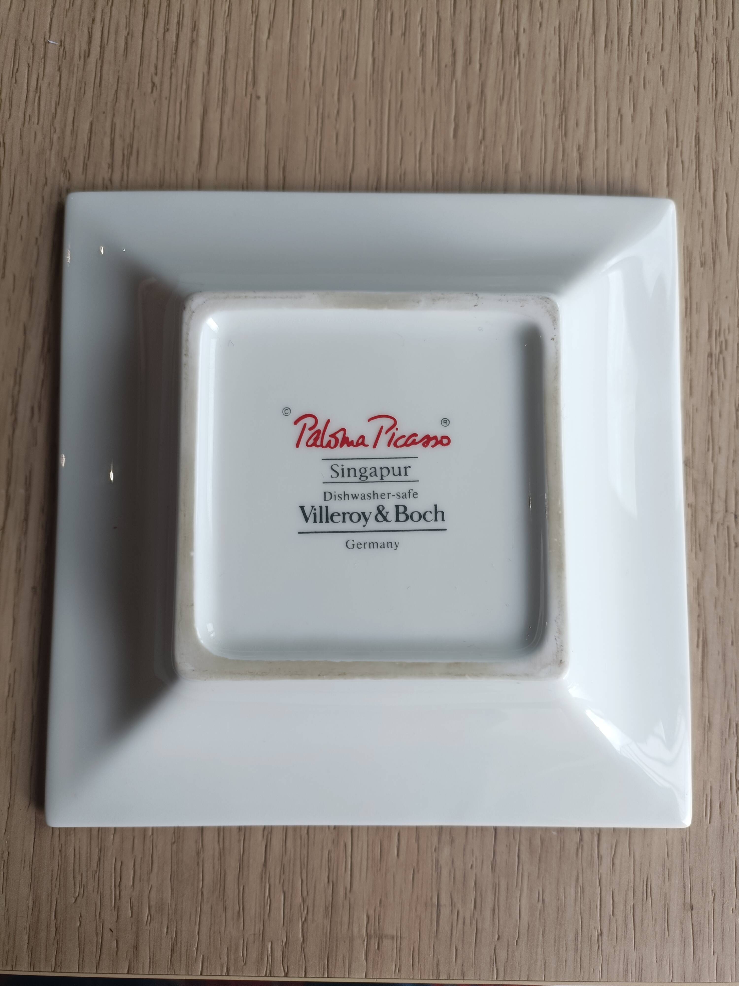 Villeroy and Boch ashtray pocket tray signed Paloma Picasso