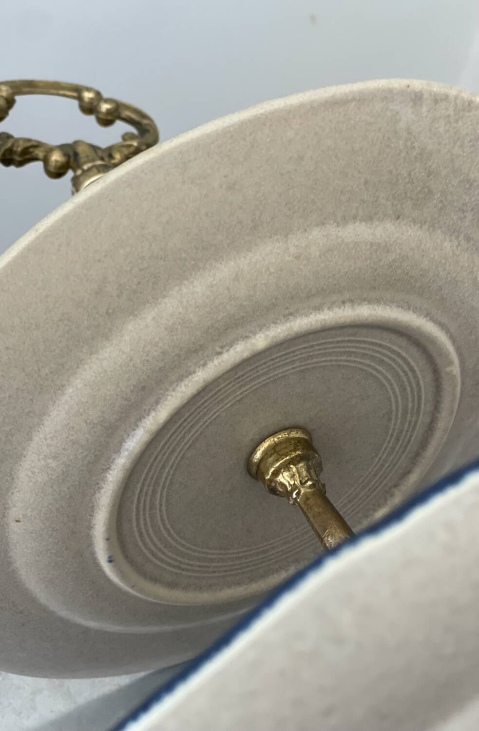 Pornic earthenware display stand.