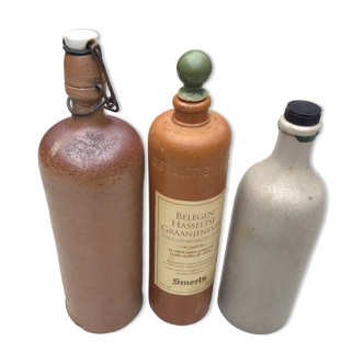 Set of 3 bottles in gres