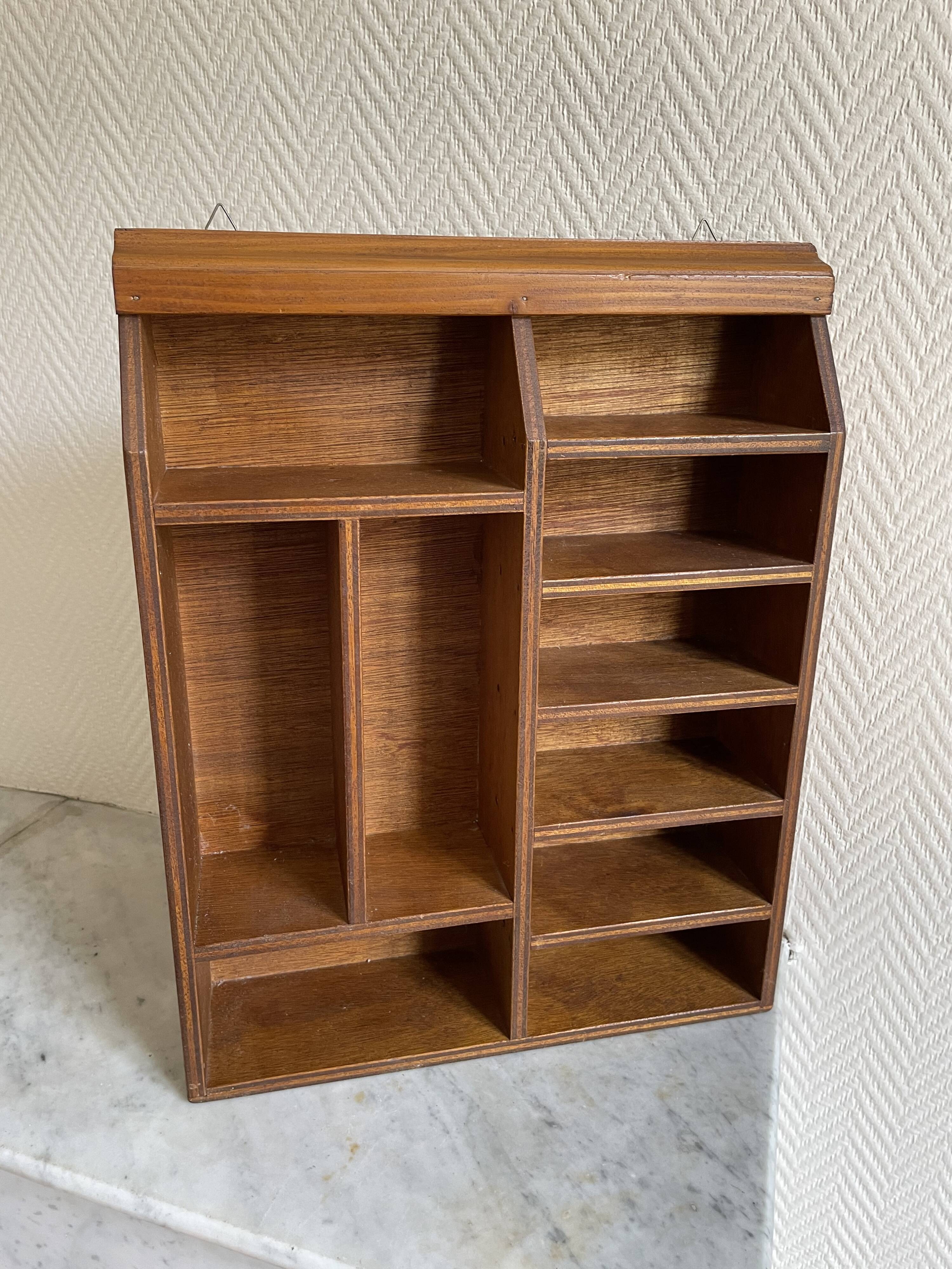 Mid-century wooden wall shelf