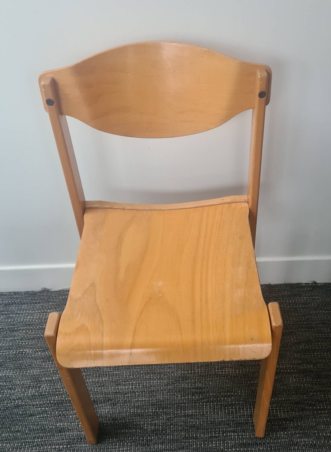 Beech chair: Roland Rainer style