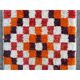 Vintage Handmade Turkish Tulu Rug with Checkered Design. Custom Options Available
