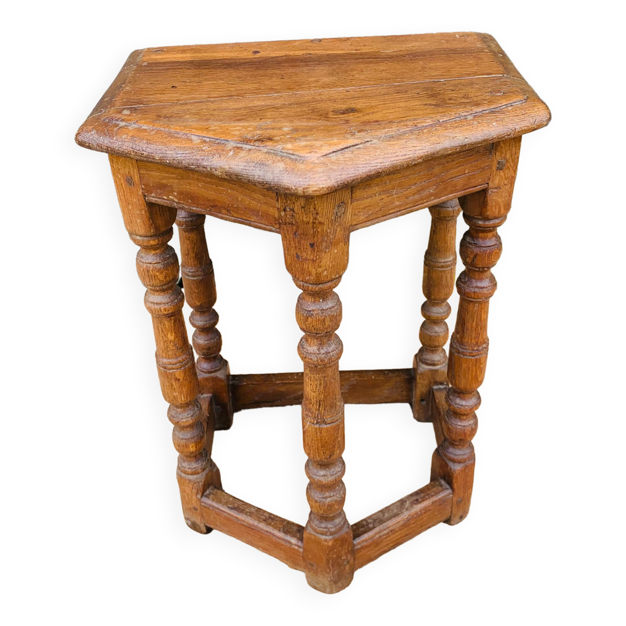 Sellette pentagonal en chêne