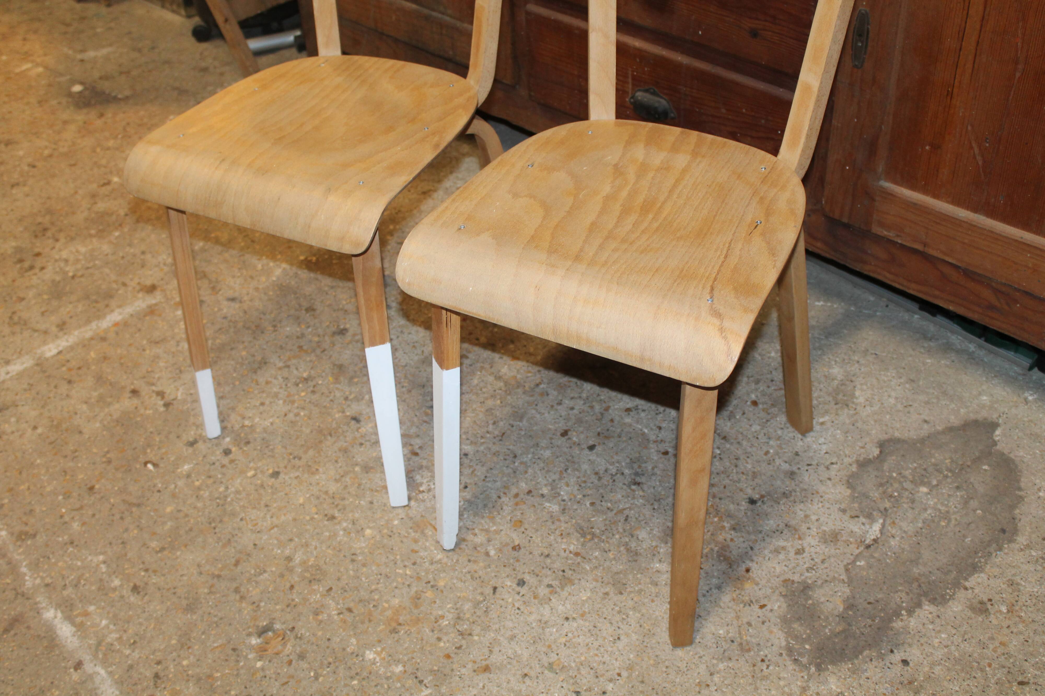 Set of two vintage LEC chairs